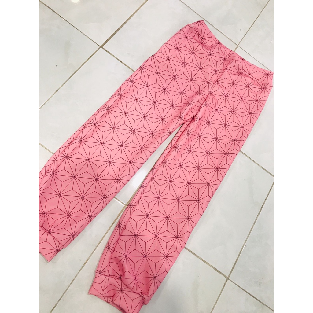 Celana Olahraga Jogger Pants Nezuko Fullprint Motive Premium Unisex