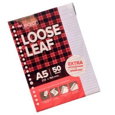 

A5/B5 LOOSE LEAF BERGARIS / KERTAS BINDER