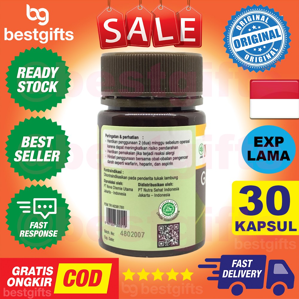 NUTRAHEALTH NUTRA HEALTH GARLIC OIL 5 MG VITAMIN BAWANG PUTIH ANTIOKSIDAN KEKEBALAN TUBUH 30 KAPSUL