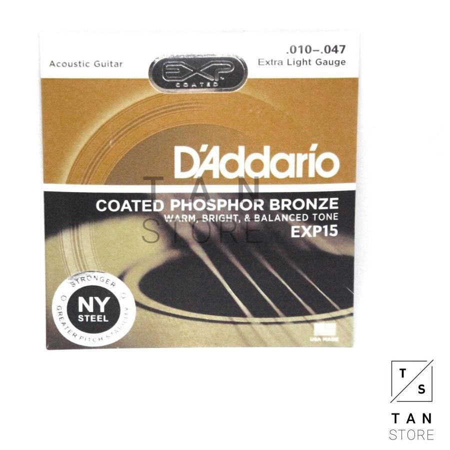 Senar Gitar Akustik String D'Addario EXP Coated Phosphor Bronze EXP16 EXP26 EXP15