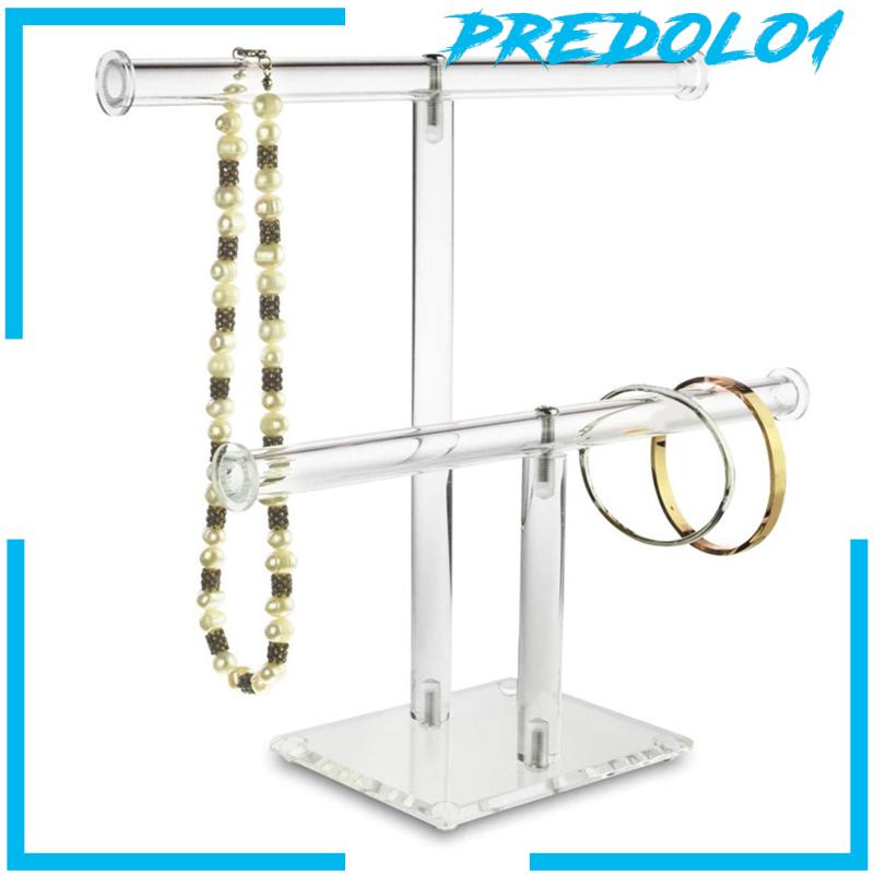 Jewelry Display Stand Holder Hanging 2 Tier for Rings Bracelet Earrings