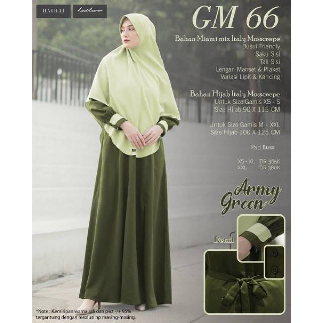 Gamis syar'i / HAIHAI / HAITWO 66