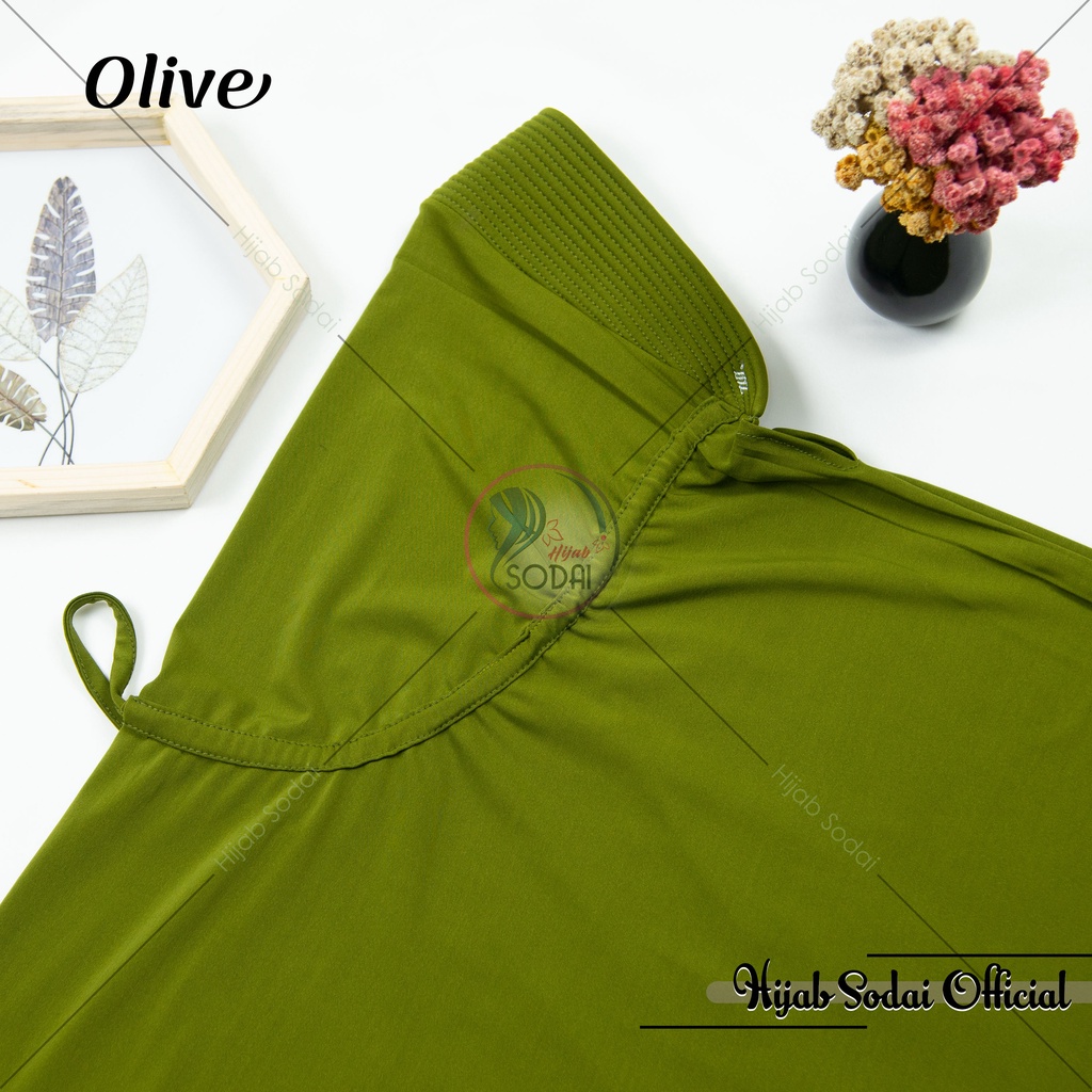 KHIMAR SERUT JOKOWI M | BERGO ADIBA UKURAN M-Olive