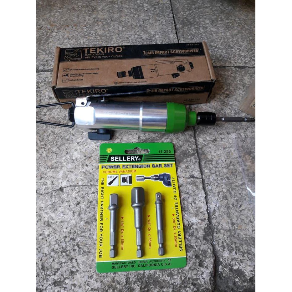 obeng angin tekiro adaptor kunci shock screw driver air impact pe