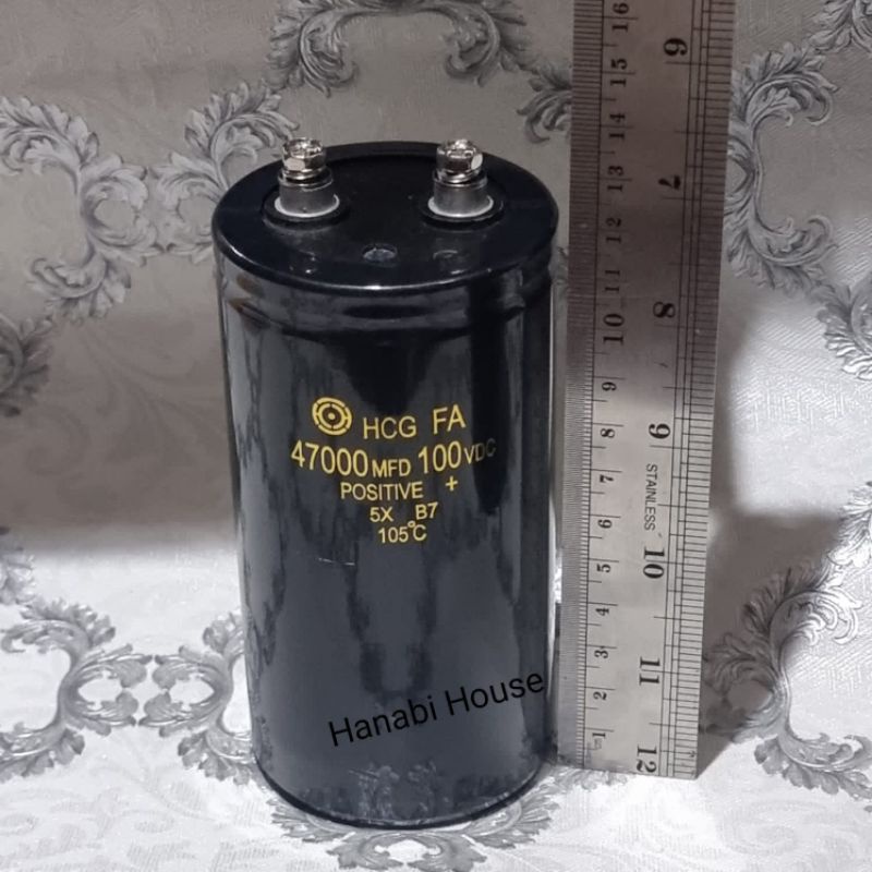 Elco 47000uf 100v HCG Original Elko 47000 uf 100 volt