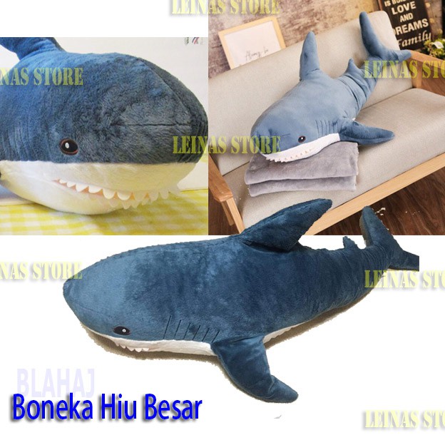 Boneka Ikan Hiu Biru Besar BONEKA BINATANG boneka hiu