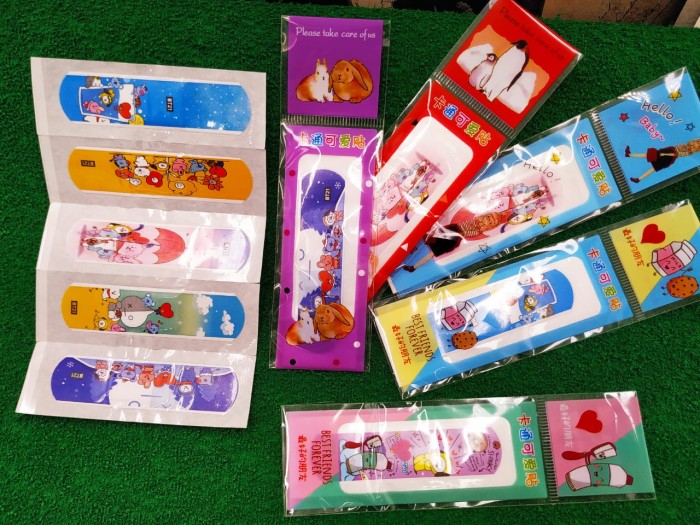 Plester Luka Handiplast Plaster Korea Motif Karakter Anak Isi 5Pcs