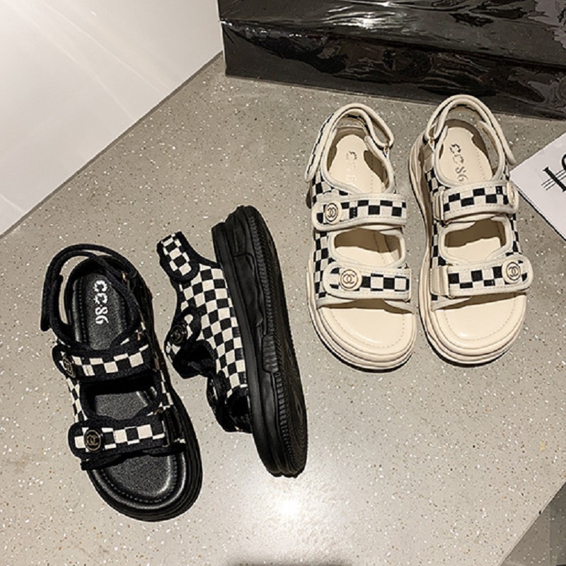 RYX - Cool Checker Sandal Gesper Wanita Fashion Casual - Ori Import