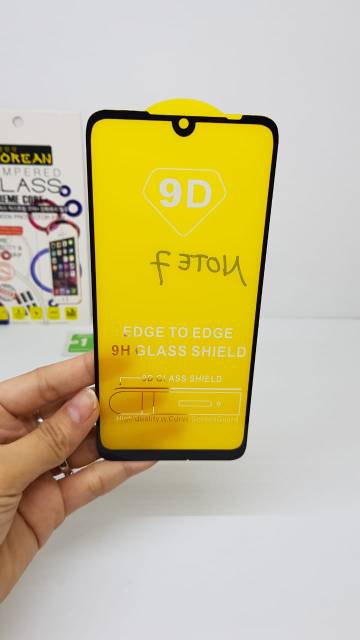 KOREAN Tempered Glass Redmi Note 7 6.3 inchi TG 5D Xiaomi Note 7 FULL SCREEN FULL GLUE Anti Gores Kc