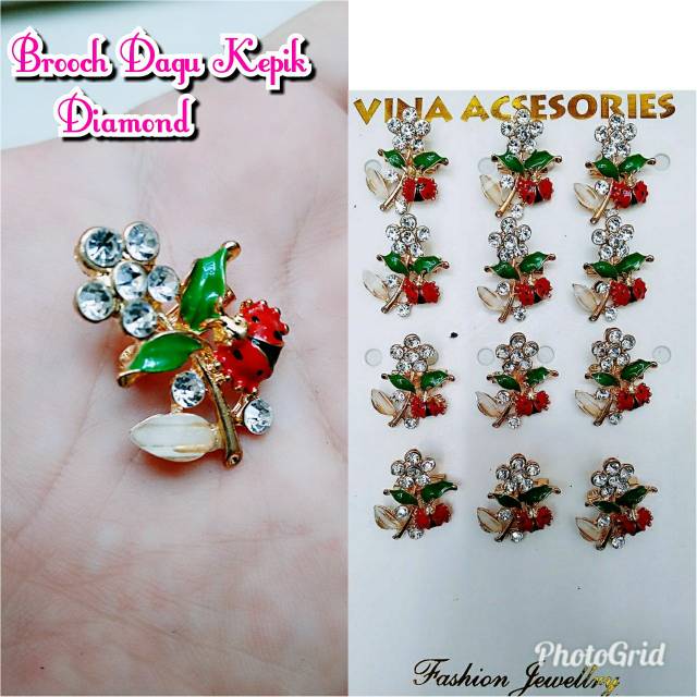 Isi 12pcs broos mini kepik