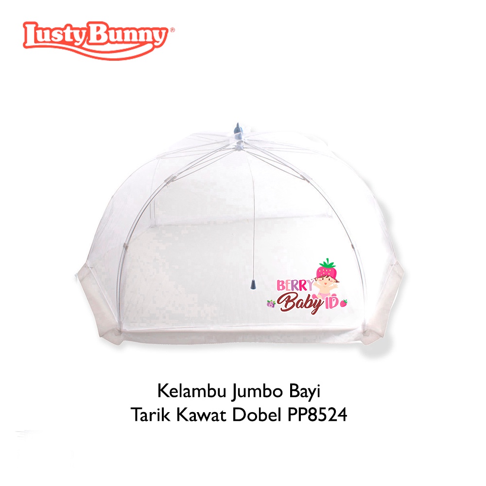 Lusty Bunny Kelambu Jumbo Bayi Tarik Kawat Dobel PP8524 Anti Nyamuk Berry Mart