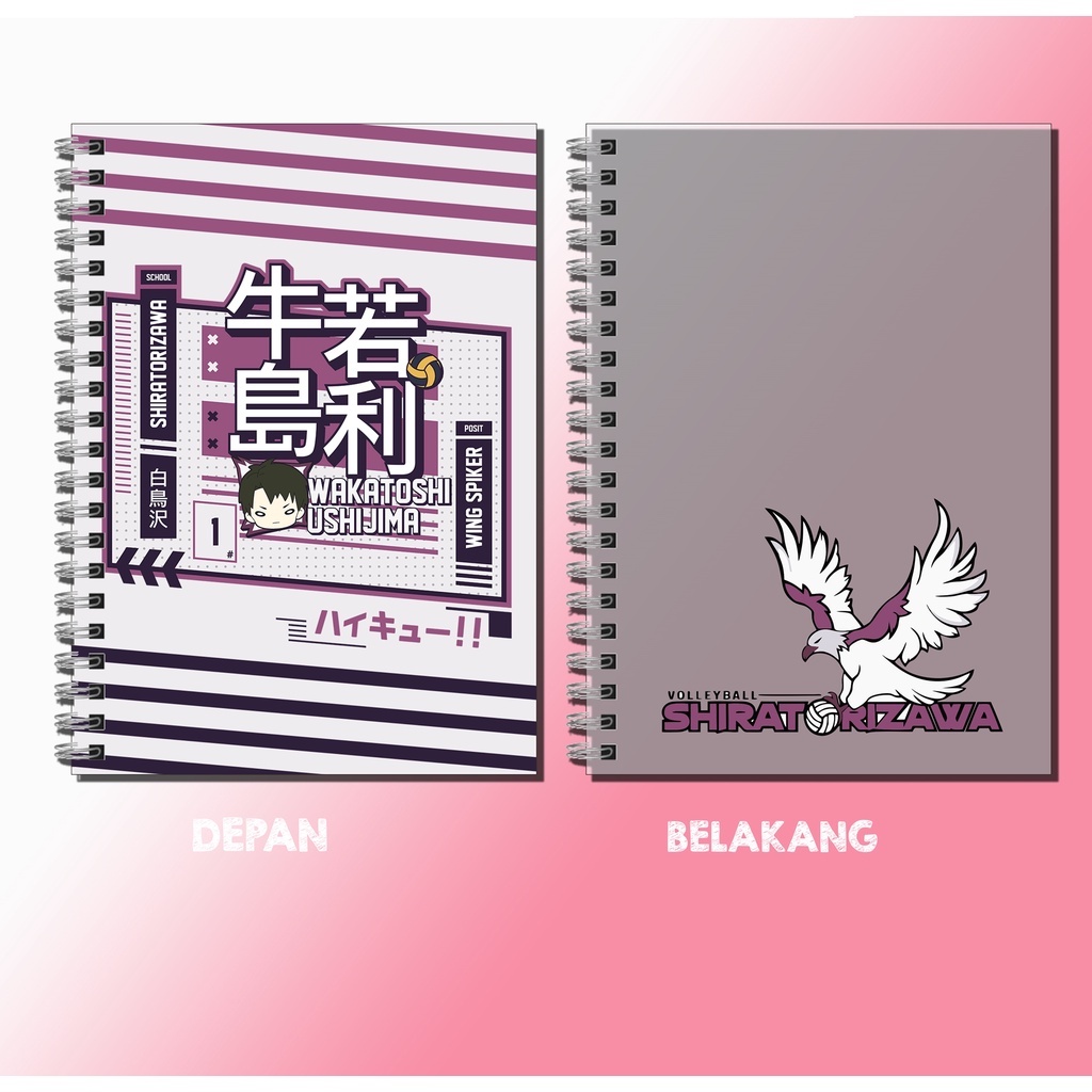 

Pocket book/notebook/buku catatan anime haikyuu