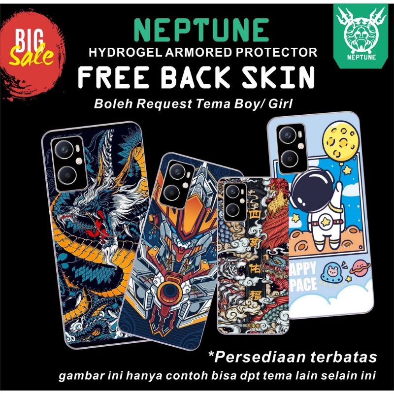 NEPTUNE Hydrogel ALL HP Anti Gores semua HP POCO POCOPHONE FREE 1 BACK SKIN