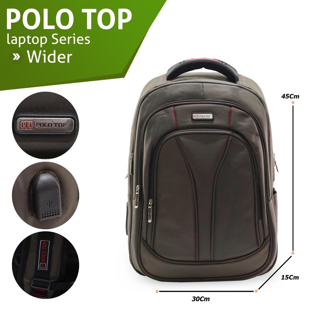 Tas polo Tas Ransel laptop 20in JUMBO ORIGINAL POLO TOP.tas kerja.tas kuliah.tas sekolah.tas murah