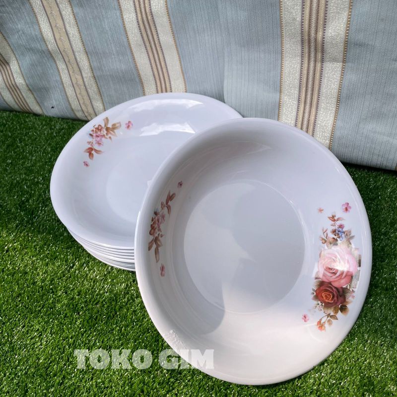 Piring Makan Singa singi PL 519 Motif Bunga 9