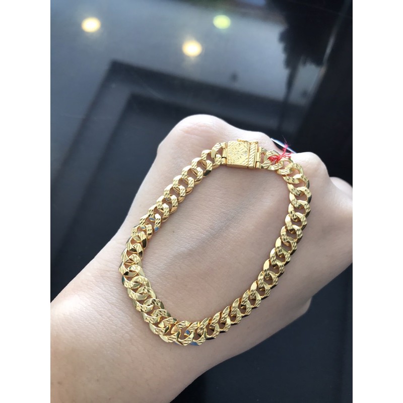 Gelang sisik naga dewasa emas asli kadar 300