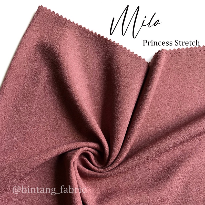 Bahan Kain Princess Stretch Lady Zara 1 meter-Milo
