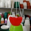 POT GANTUNG GENTONG S ( 8852 ) / pot gantung Merah