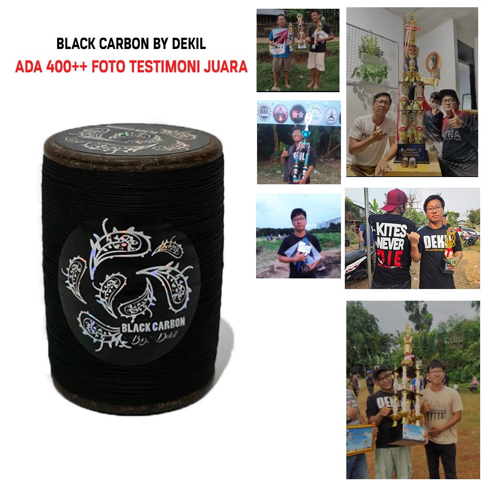 DEKIL Black Carbon Gelasan Matot Senar Mati Tournament