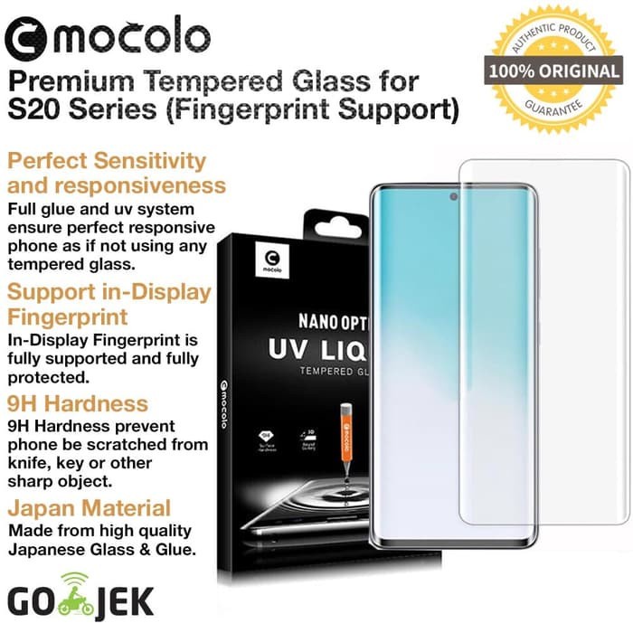 Tempered Glass Samsung Galaxy S20 / S20 Plus / S20 Ultra Mocolo UV