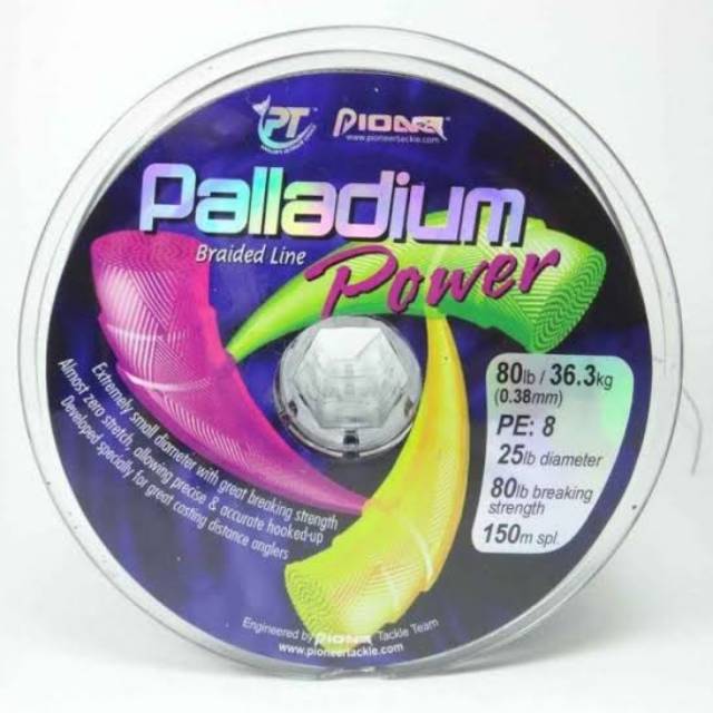 BRAID PALLADIUM POWER PIONEER 150M / BENANG PE PIONER PALADIUM SENAR PE 3.5 / 4/5/6/8/10 / 4LB-150LB