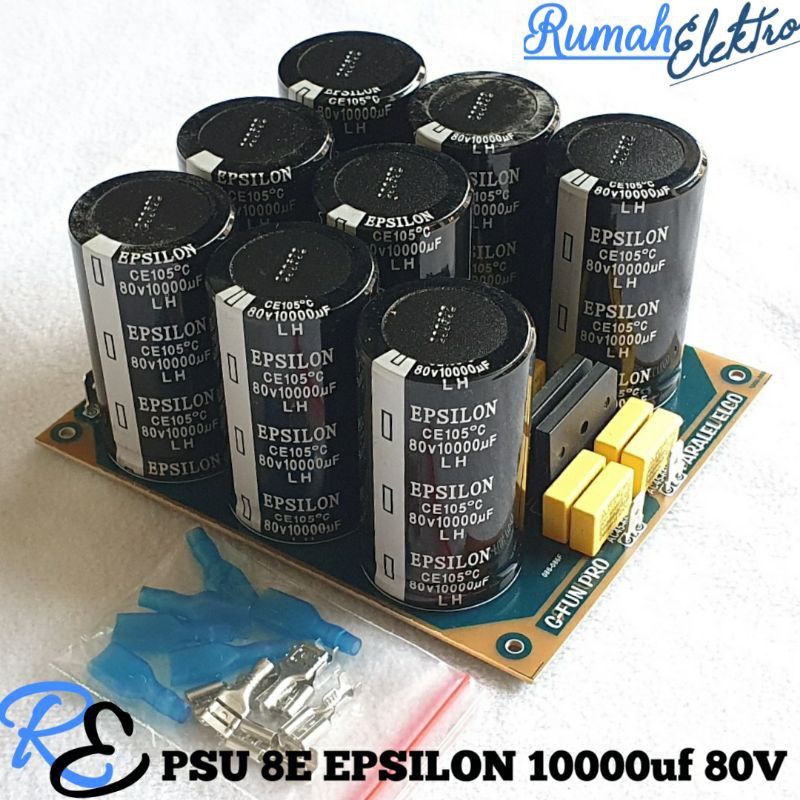 KIT PSU 8 ELCO EPSILON 10000uf 80V Original