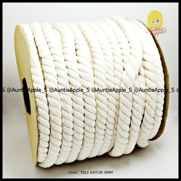

Baru TALI TAMBANG KATUN 8MM/TALI TAS SERUT/DIY AKSESORIS/TALI DEKORASI QR0474