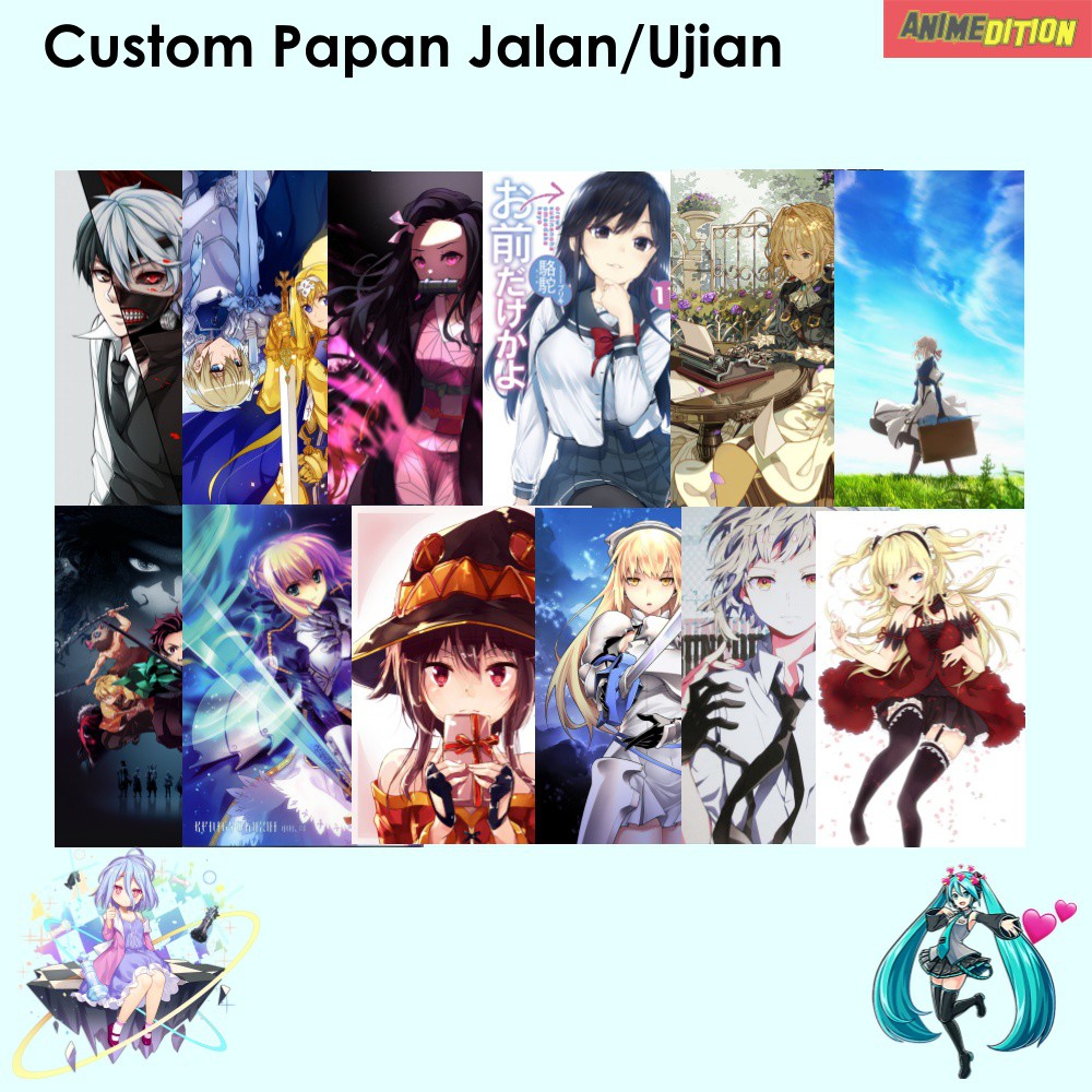 

Custom Papan Ujian Anime Papan Dada Papan Jalan Free Request