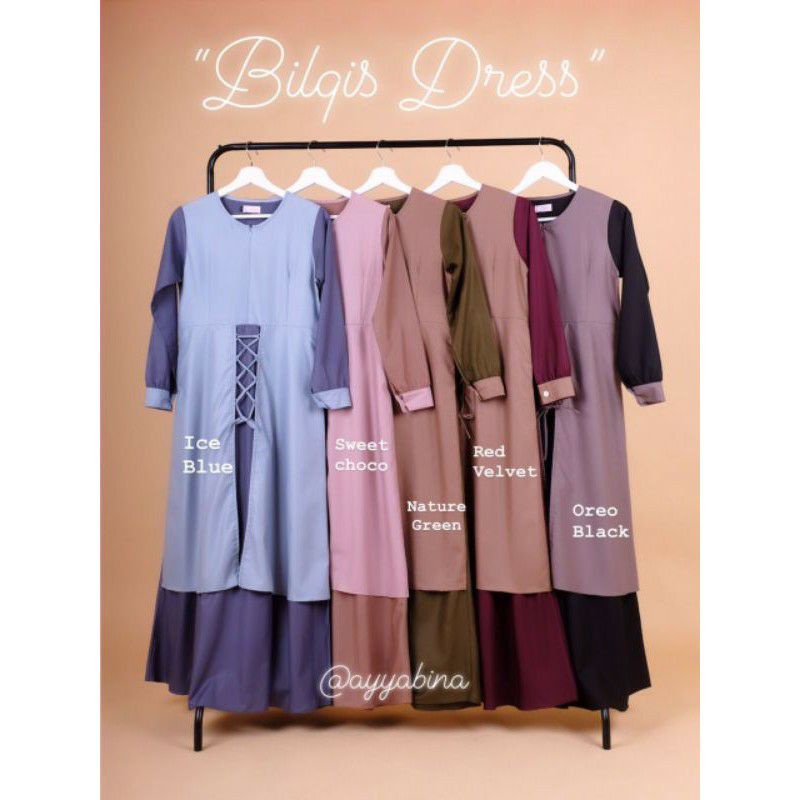 Bilqis Dress by Ayyabina (Gamis Saja)