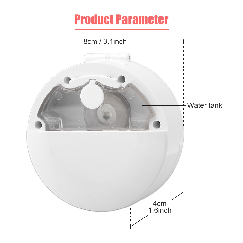 Cermin Makeup Mini Dengan Lampu Led + Charger USB