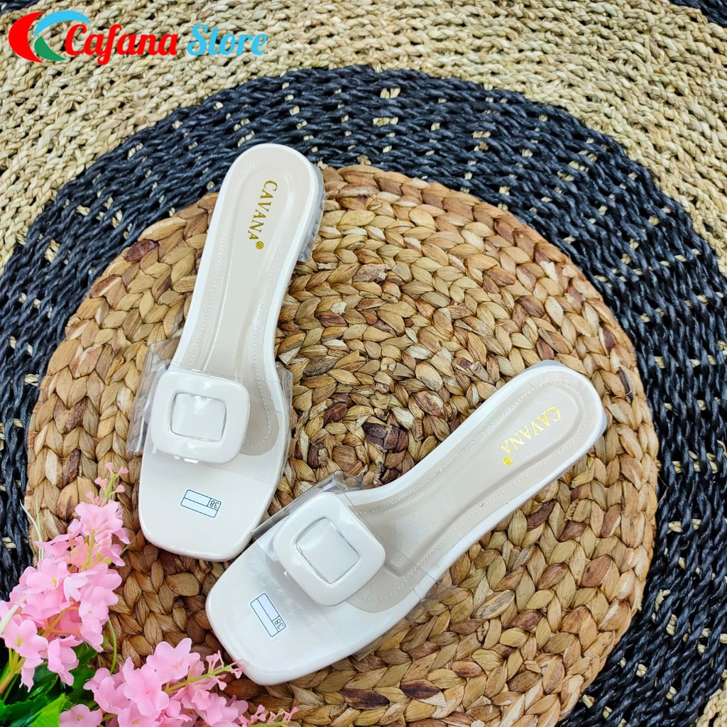 Sandal Wanita Heels Kaca Casandra SDH211