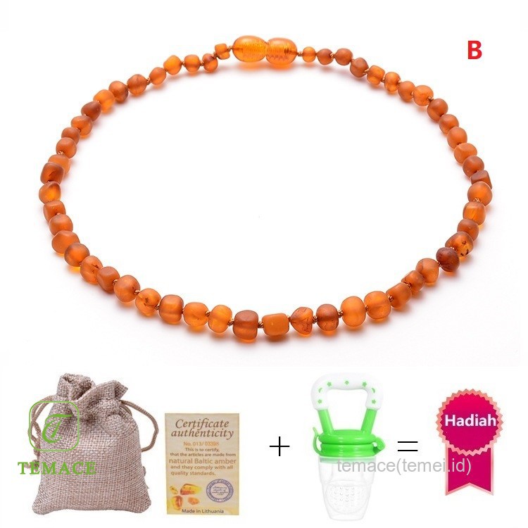 SALE!! TEMACE KALUNG AMBER BAYI PEREDA NYERI TUMBUH GSHOPEEI BAYI BAROQUE CHERRY KALUNG ANAK