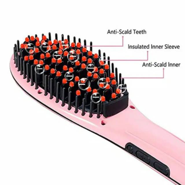 Sisir Catok Pelurus Rambut Elektrik Murah Hair Fast Hair Straightener Original Magic HQT906