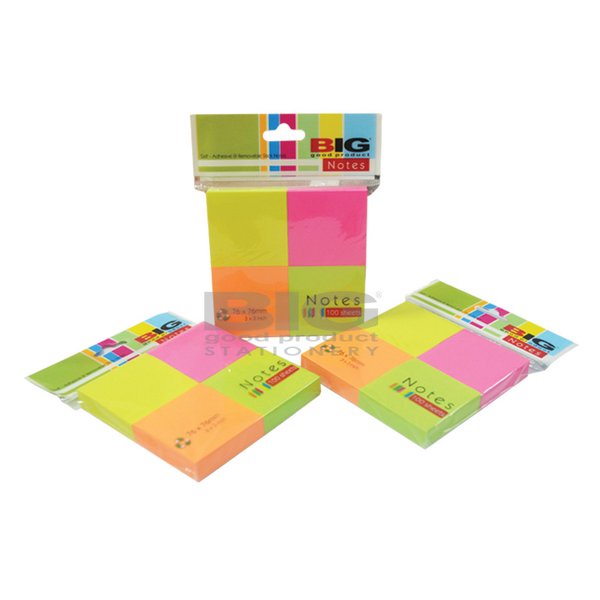 

BIG Stick Notes 76x76mm 4 Warna / Pembatas