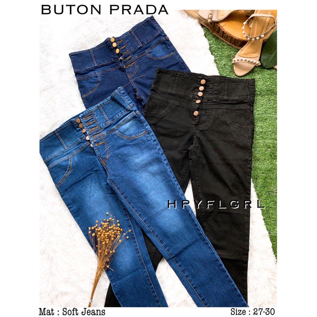 CELANA JEANS KANCING / CELANA JEANS WANITA / JEANS