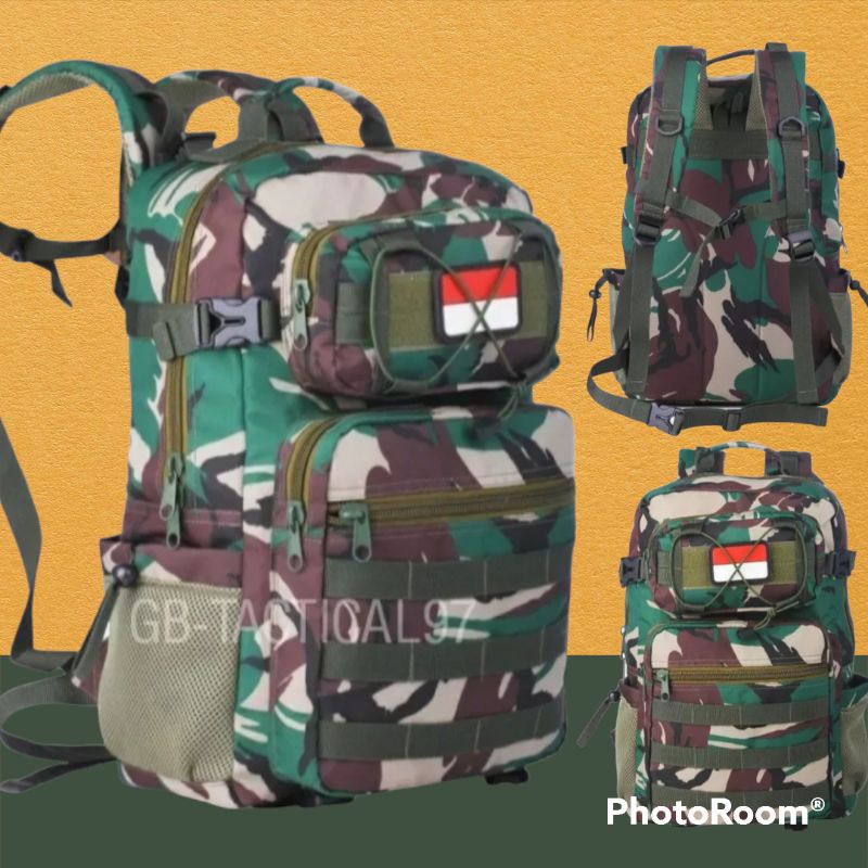 TAS RANSEL=TAS ARMY=TAS TACTICAL TERBARU (FREE 1 LOGO)