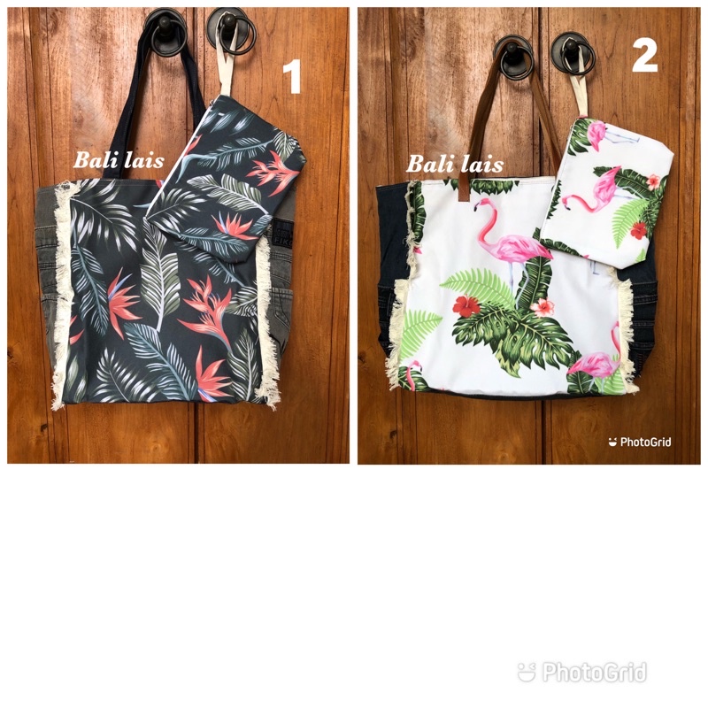 tas tote bag/tas Bali bahan jeans