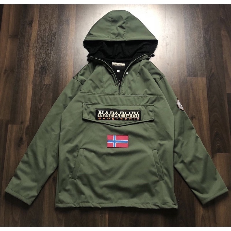 jaket napapijri hijau new & original