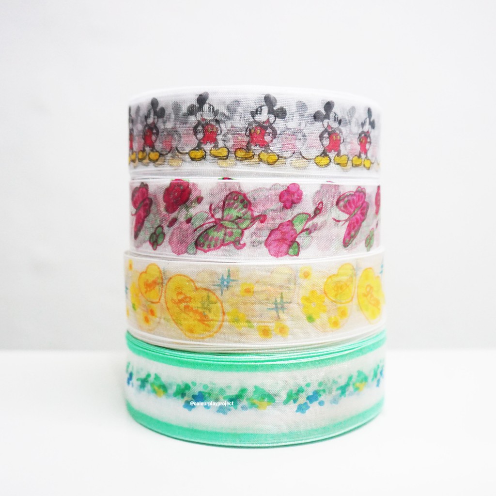 

Bahan Pita DIY/Craft/Kado - 1 inch motif per meter [Colourplay]