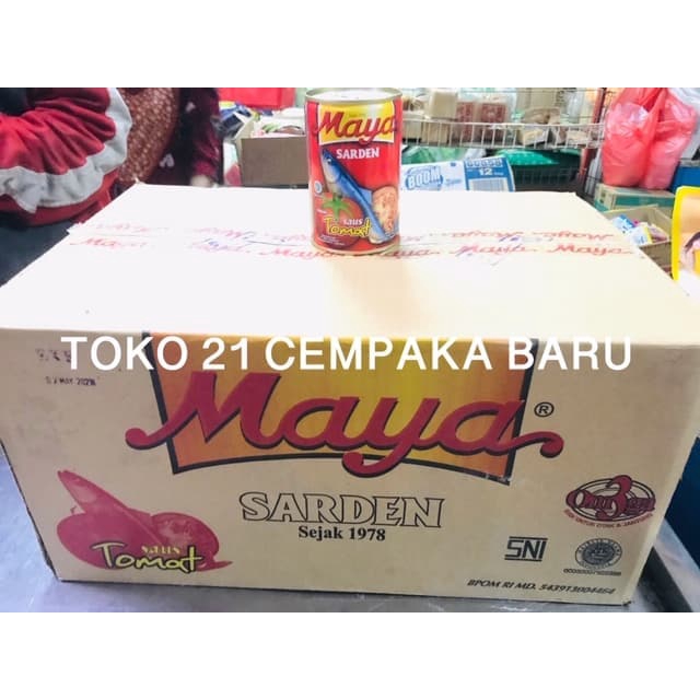 

Maya Sarden Saus Tomat 425 gram - 1 KARTON isi 48 KALENG | Maya 425 gr
