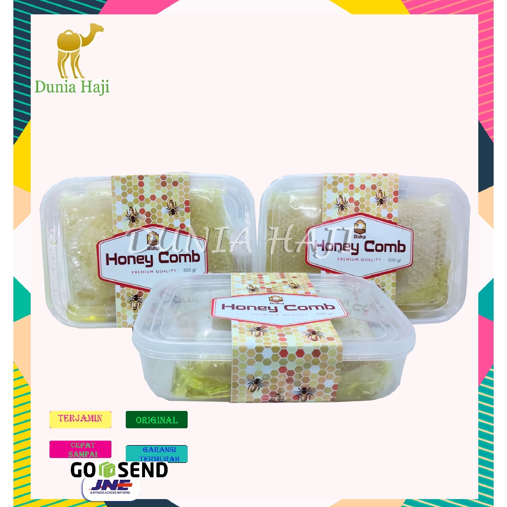 

[COD] Madu Sarang Honey Comb 500 GR/ Madu Murni Melifera Cerana 500gram Honeycomb Asli 100% Original