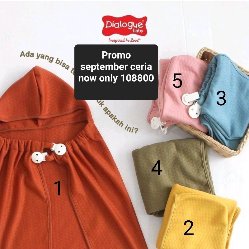 dialogue baby  blanket 6 in 1/ selimut bayi dfb0044