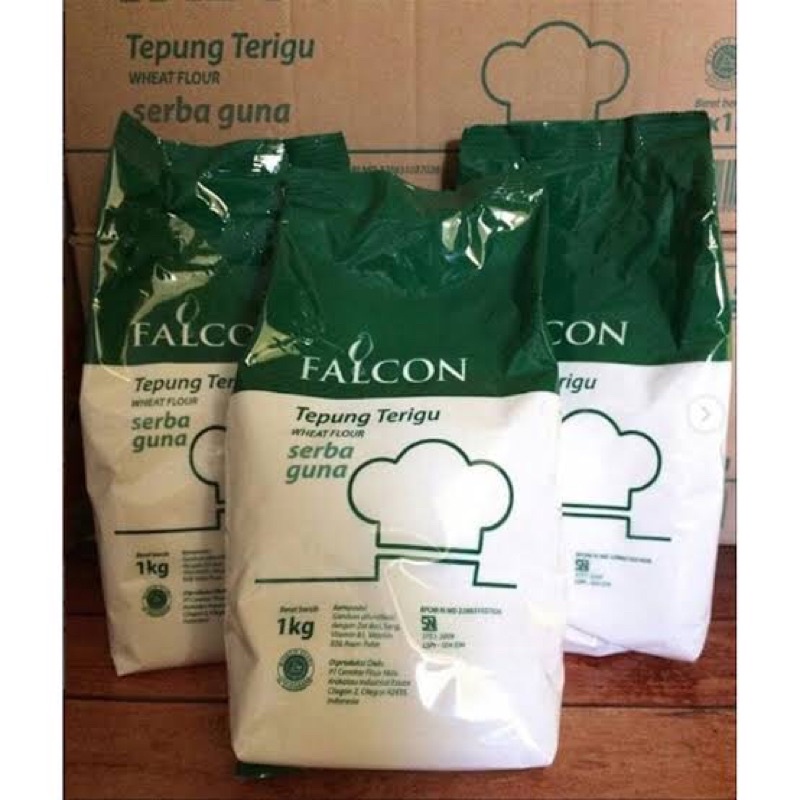 Tepung Terigu Falcon Hijau 1kg Sekelas Terigu Segitiga