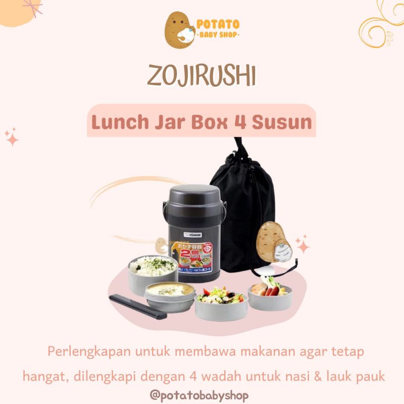 Zojirushi Lunch Jar Box 4 susun