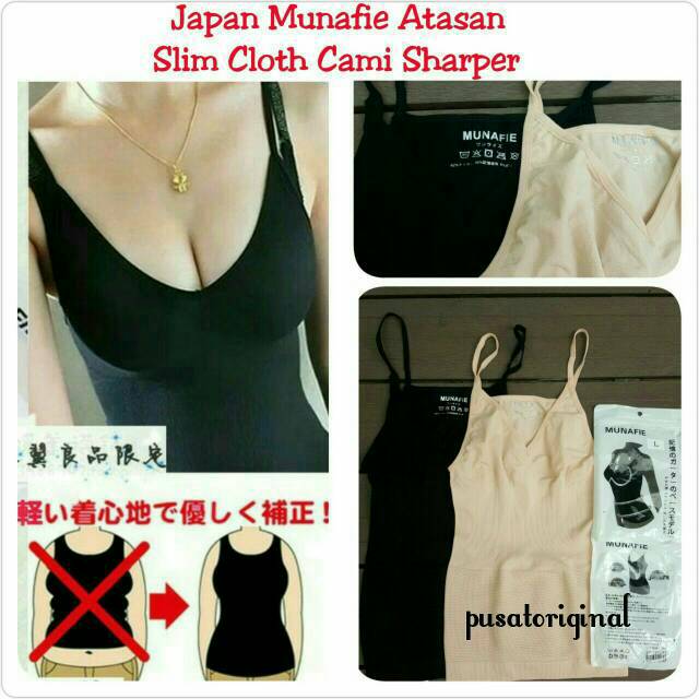 JAPAN MUNAFIE ATASAN SLIM CLOTH CAMI SHARPER - ATASAN MUNAFIE