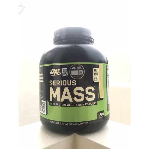 ON (Optimum Nutrition) Serious Mass High Protein Weight Gain Powder Dietary Supplement