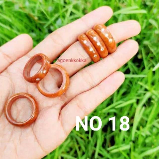 Cincin mata 3 coklat ukuran 18 kokka kaukah