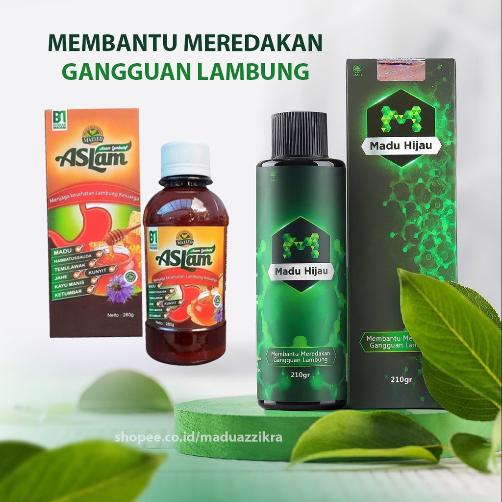 Madu Hijau Herbal Asam Lambung Maag Kronis Gerd Ori Asli Original