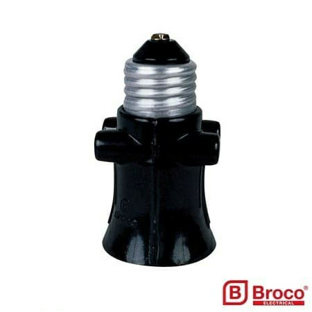(BROCO) FITTING LAMPU KOMBINASI COLOK E27 BROCO