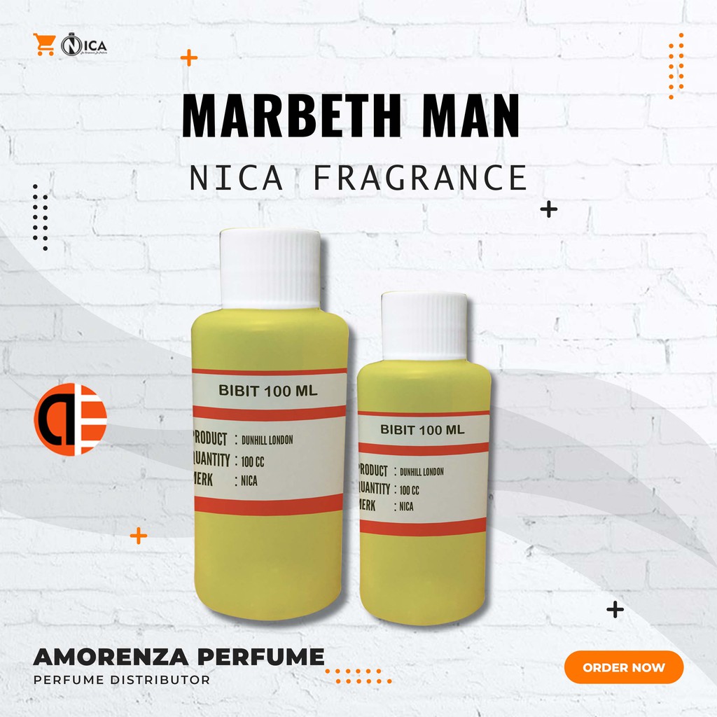 Bibit Parfum Murni MARBETH MAN - MARIBETH Nica Fragrance 100ml